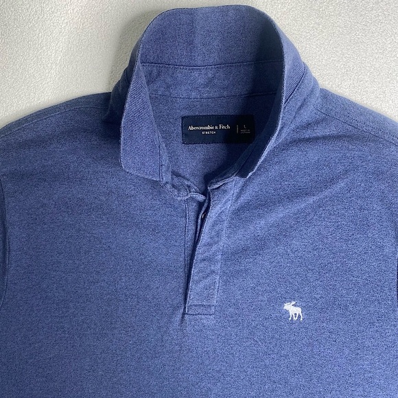 Abercrombie & Fitch Men’s Classic Stretch Vintage Y2K SS Polo Shirt Size (L) - Picture 6 of 13